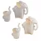 Slon porcelán matka s miminem 20 cm 2ASS