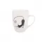 Hrnek porcelán kočka bílý/černý 370 ml