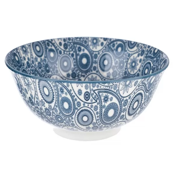 Miska porcelán modrá/bílá 600 ml 16x16x7 cm