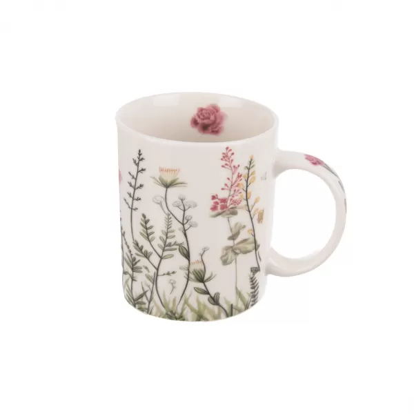 Hrnek porcelán květ růžový 330 ml