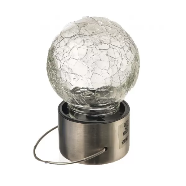 Světlo UH/sklo LED solar 6x6x9 cm