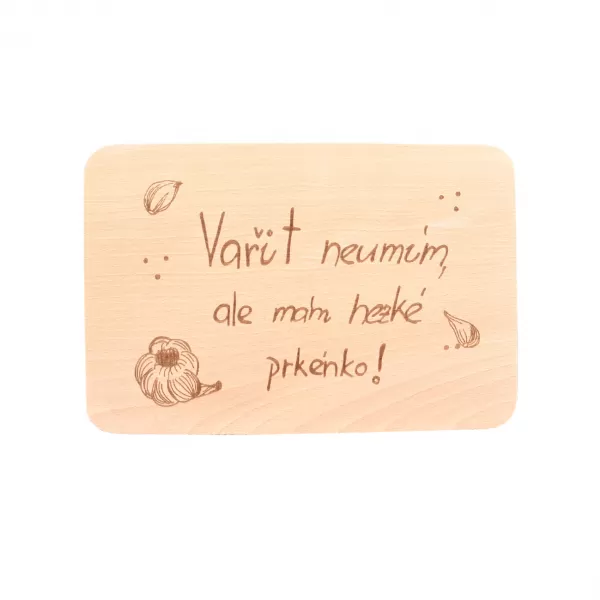 Prkénko dřevo Vařit neumím 30x20x1 cm