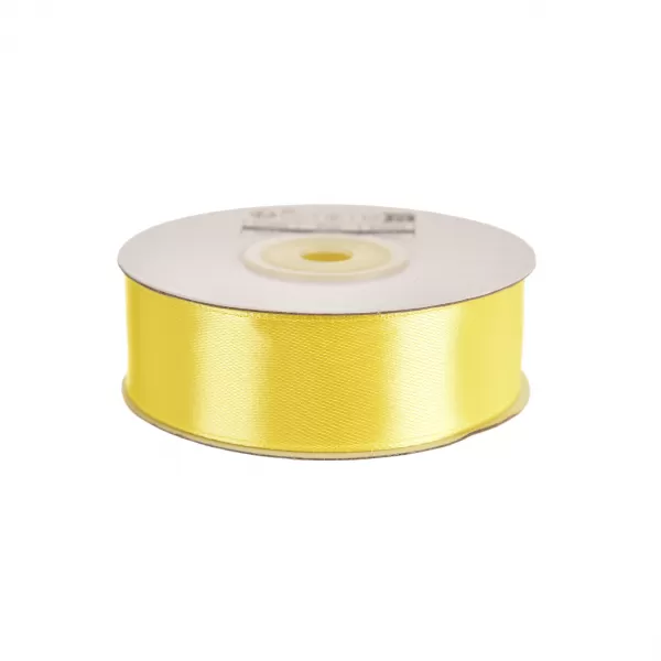 Stuha satén žlutá 25 mm x 25 m