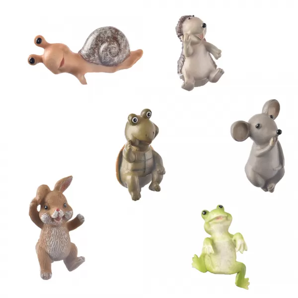 Zvířátko polyresin na květináč 12 cm 6ASS