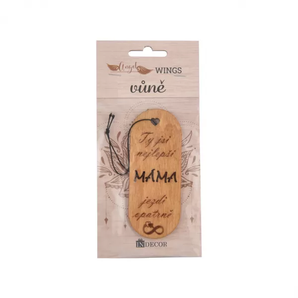 Vůně dřevo Ty jsi nejlepší máma 4x0,3x10 cm