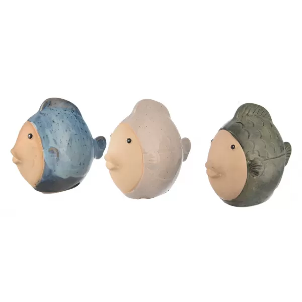 Ryba porcelán 11x6x10 cm 3ASS