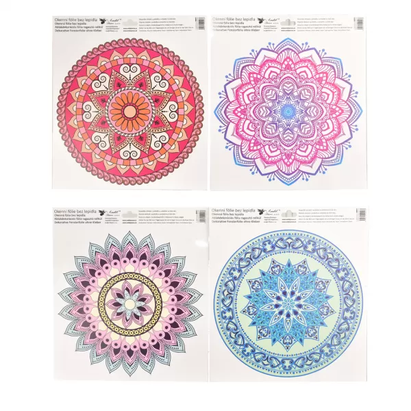 Fólie okenní mandala 30x34 cm 4ASS