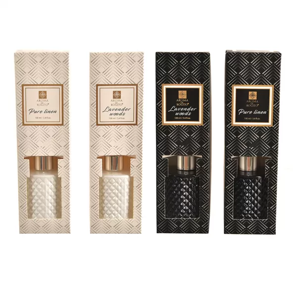 Aroma difuzér černý/bílý 100 ml 4ASS