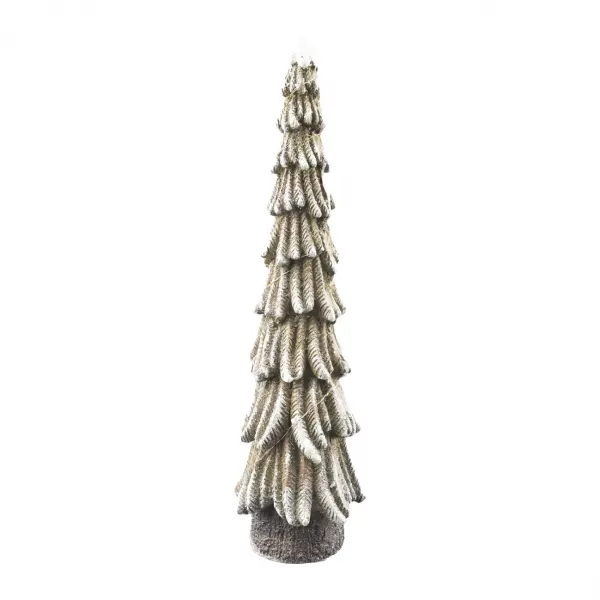 Stromeček polyresin LED zelený 17x17x58 cm