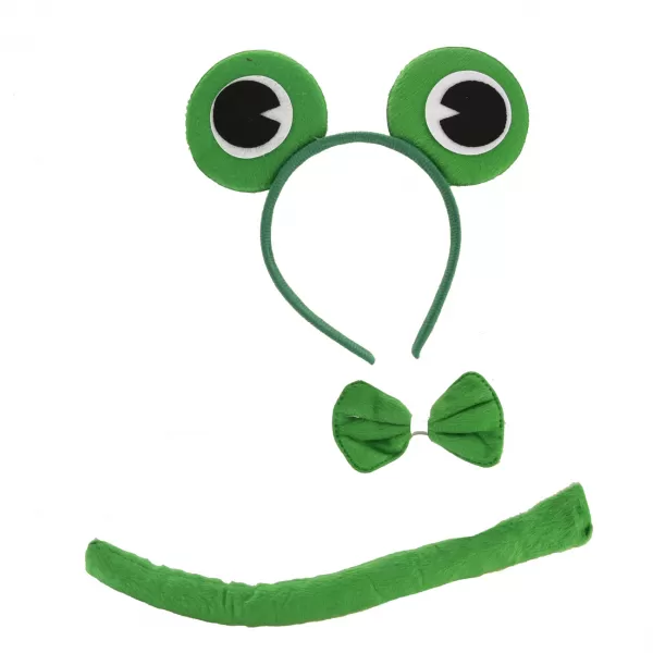 Sada na karneval UH/plyš žába zelená 3 ks