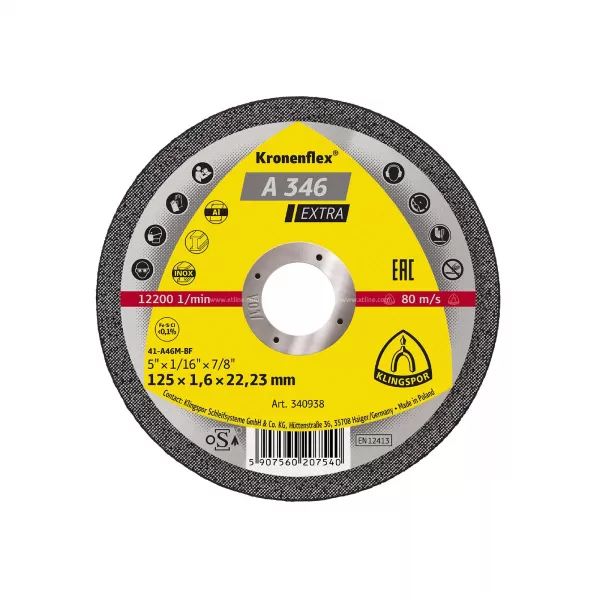 XT Kotouč řezný na ocel/nerez/hliník EDGE Special | 115×1,2×22,2mm