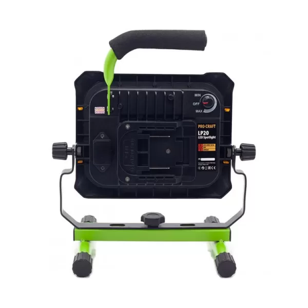 PROCRAFT LED reflektor aku/220V (bez akumulátoru a nabíječky) LP20