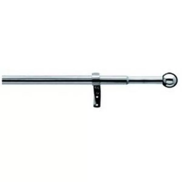 Záclonová souprava roztažitelná KOULE 16/19mm, 120-230cm, ušl.ocel, bez kroužků