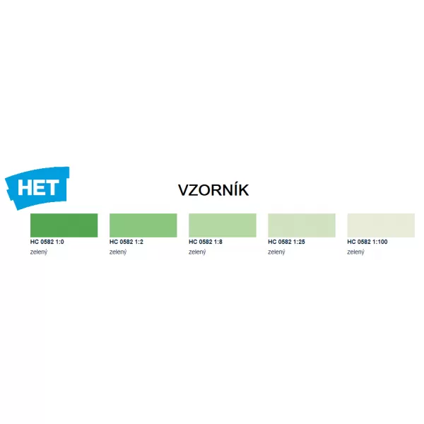HETcolor 0582 - zelená 0,35 kg