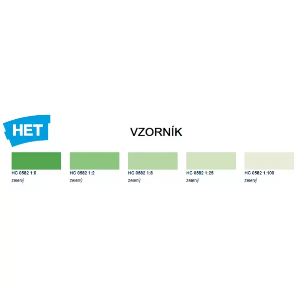 HETcolor 0582 - zelená 1 kg