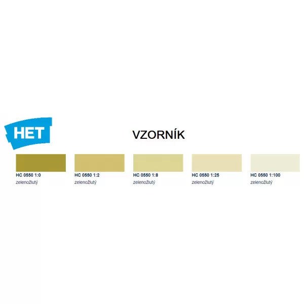 HETcolor 0550 - zelenožlutá 1 kg