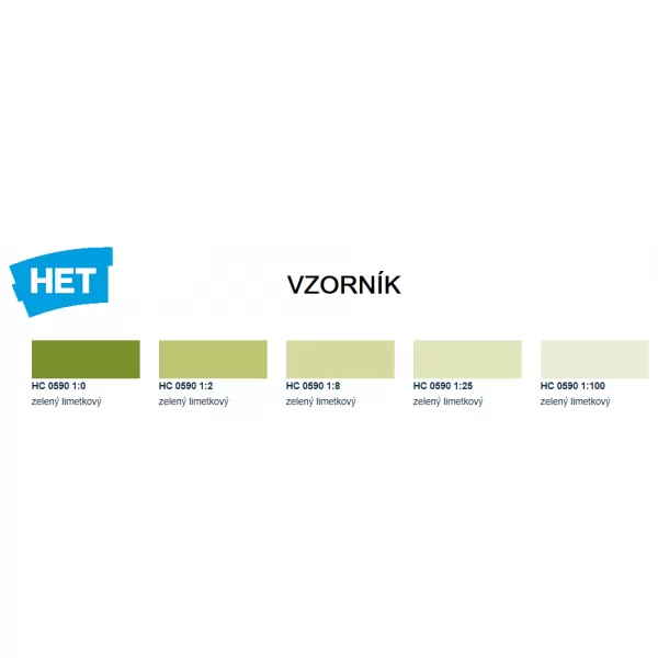 HETcolor 0590 - zelená limetková 1 kg