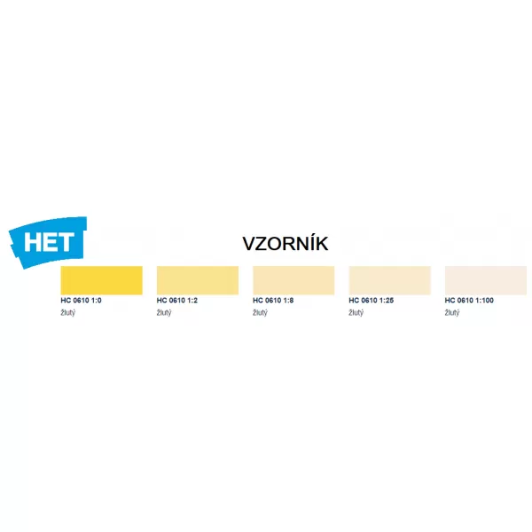 HETcolor 0610 - žlutá 0,35kg